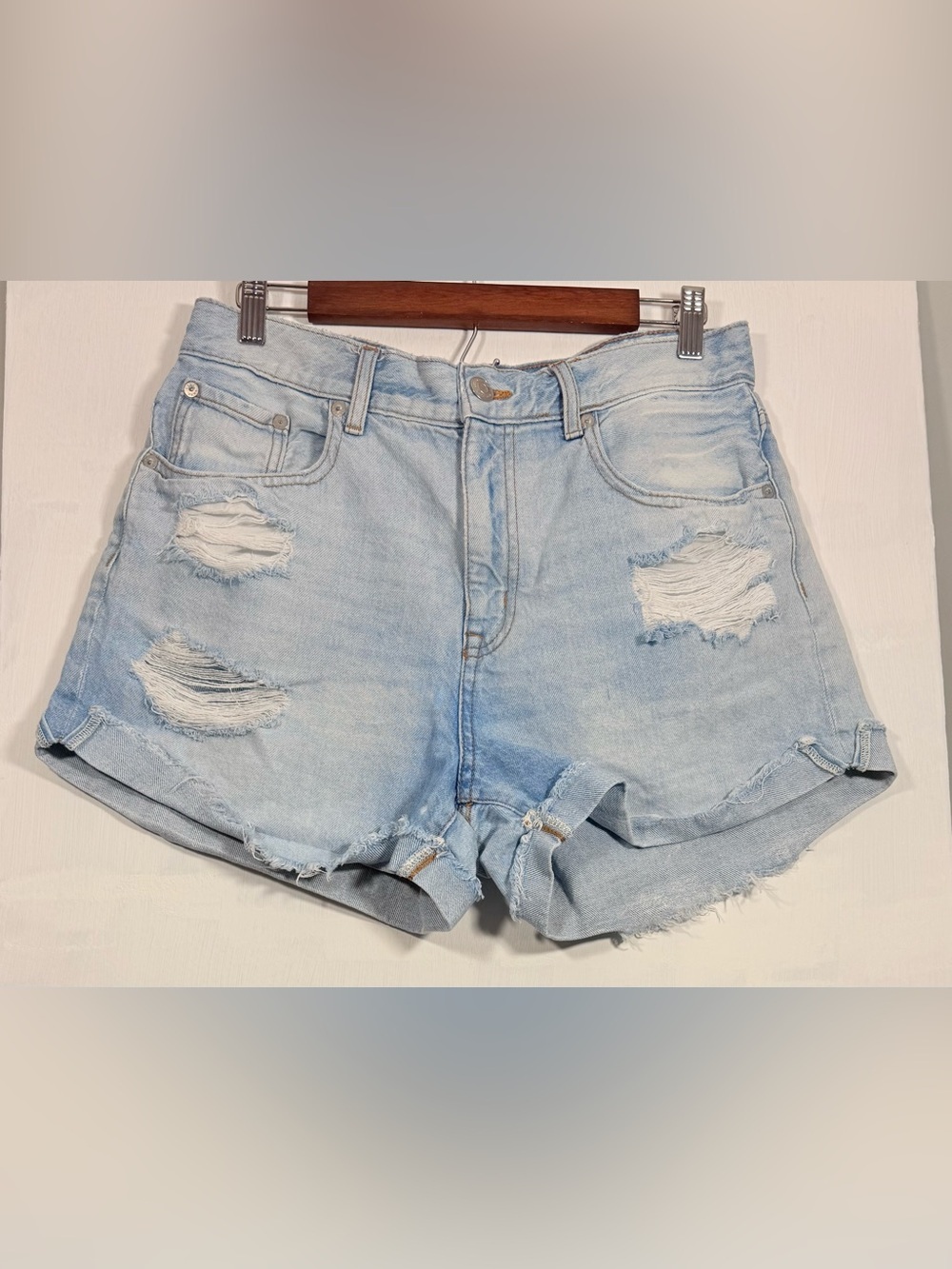 Aeropostale Light Blue Denim Shorts